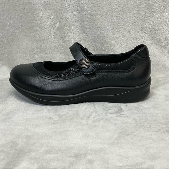 SAS Step Out Black Mary Jane Leather Shoes Womens Sz 7 1/2 W - Picture 4 of 7